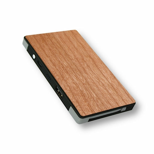 Customizable Slim-Dual Wooden Power Bank