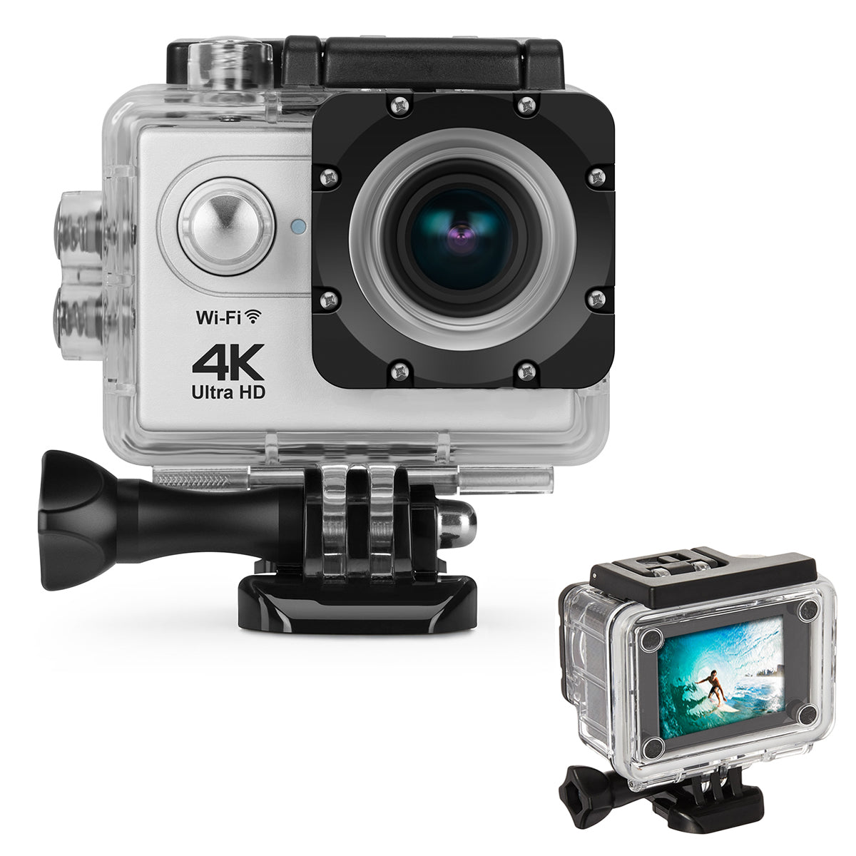 4K Action Pro Waterproof All Digital UHD WiFi Camera + RF Remote And