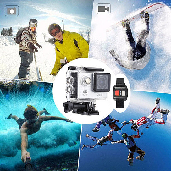 4K Action Pro Waterproof All Digital UHD WiFi Camera + RF Remote And